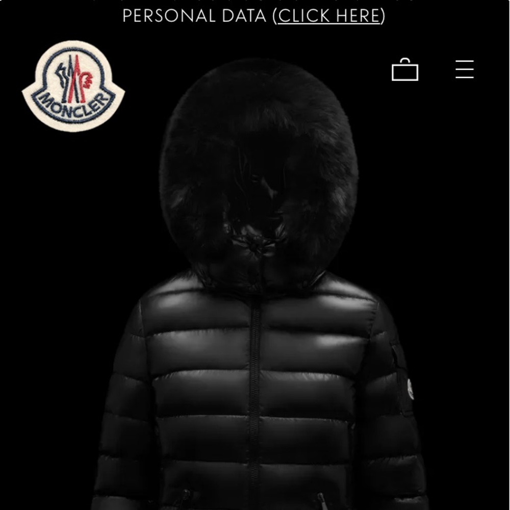 Black Moncler jacket. Fur in hood. No stains rips. PERFECT condition.